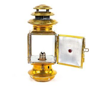 Antique Solar Brass Oil Lamp Carriage Ford Model T Cadillac Pierce Olds 993c
